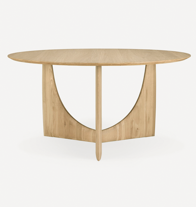 Ethnicraft Geometric Dining Table - Oak Round