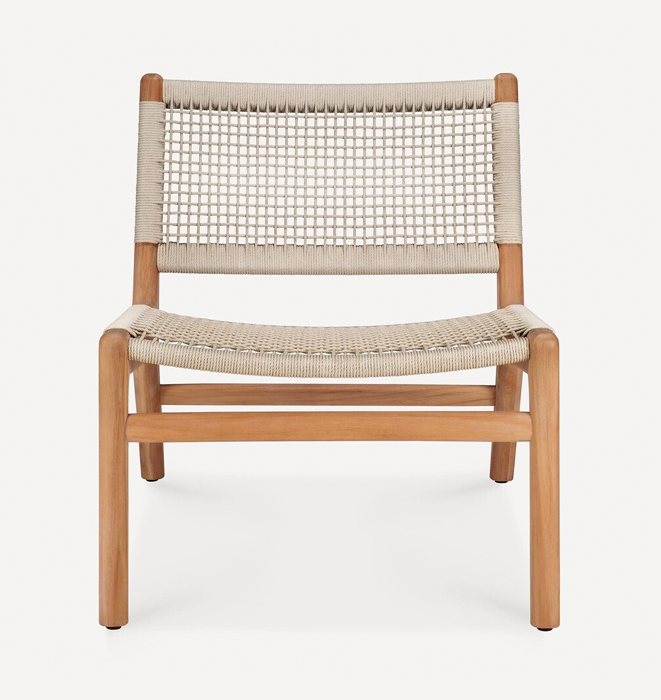 Ethnicraft Jack Woven Outdoor Lounge Chair