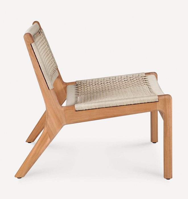 Ethnicraft Jack Woven Outdoor Lounge Chair