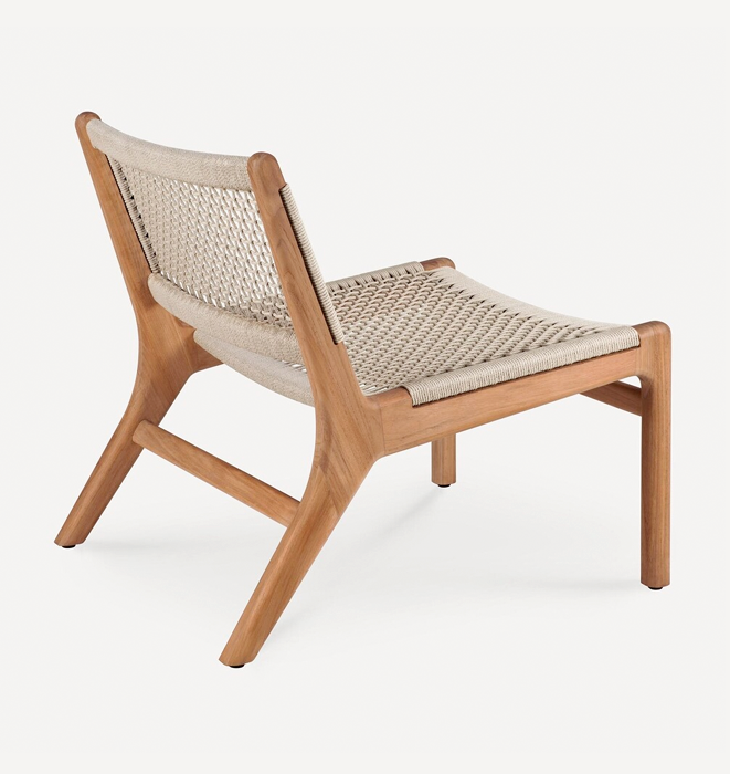 Ethnicraft Jack Woven Outdoor Lounge Chair