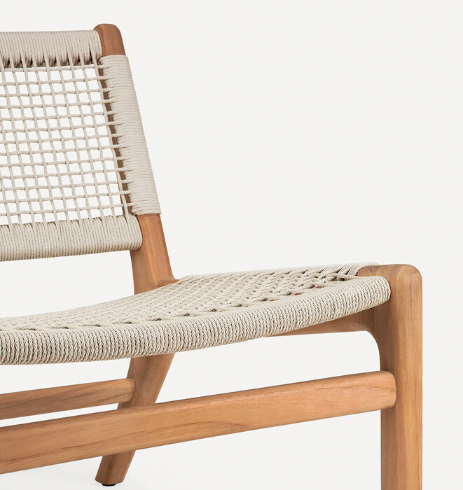 Ethnicraft Jack Woven Outdoor Lounge Chair