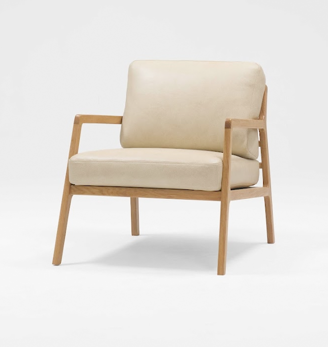 Nysse Chair Alabama Limestone Leather