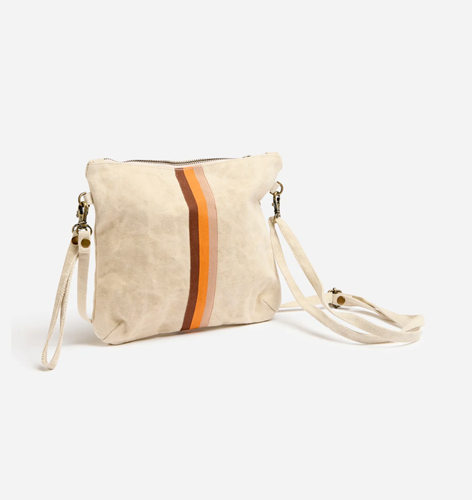 Pony Rider Escapee Clutch Bag | Natural Stripe