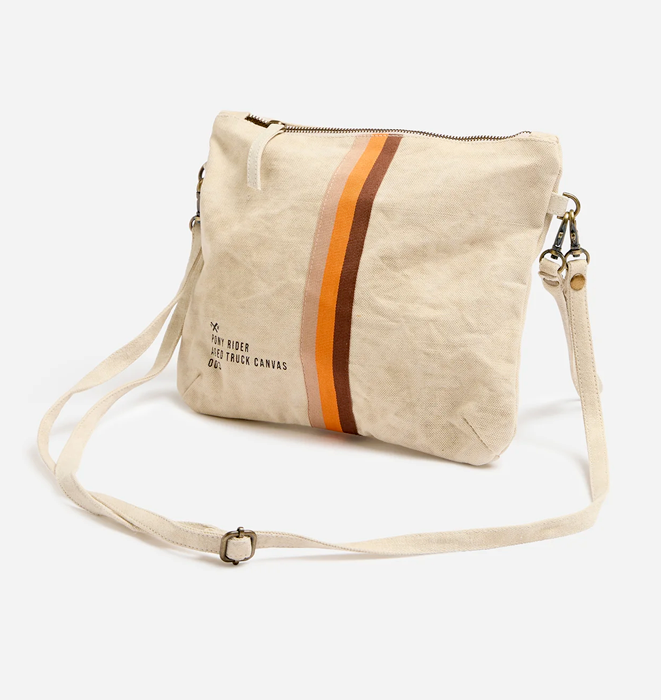 Pony Rider Escapee Clutch Bag | Natural Stripe